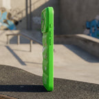 3D Volt Green Sneaker Streetwear iPhone Case – lifestyle view 3