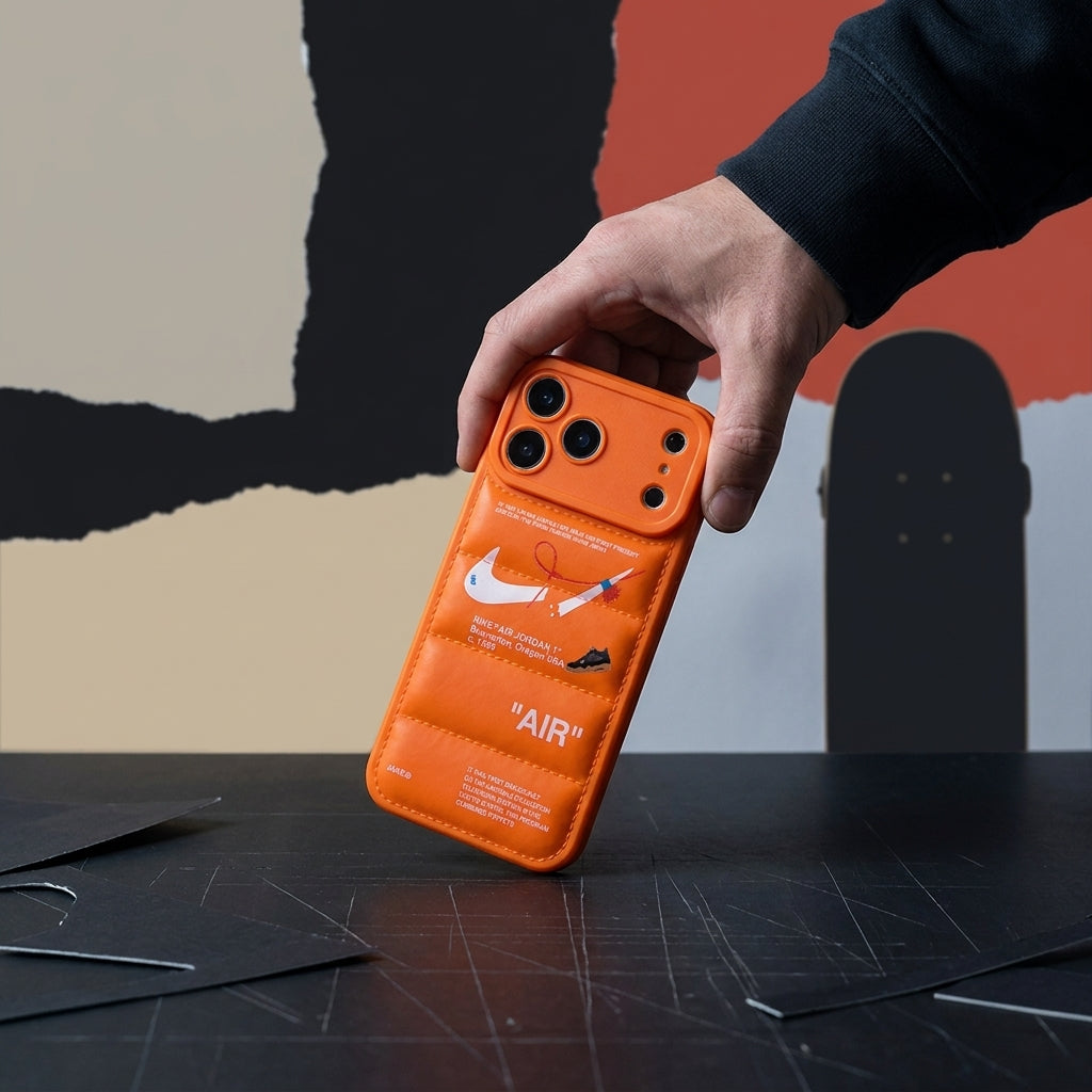 3D Blaze Orange Sneaker Streetwear iPhone Case