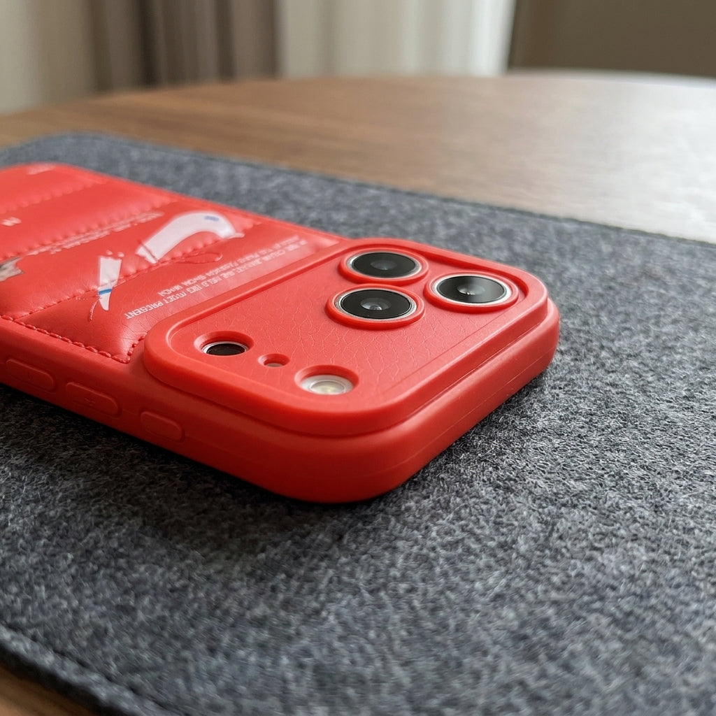 Nike x Off White inspired 3D Streetwear iPhone Case - Red