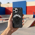 Spider Web Streetwear MagSafe Glass iPhone Case - Black – lifestyle view 6