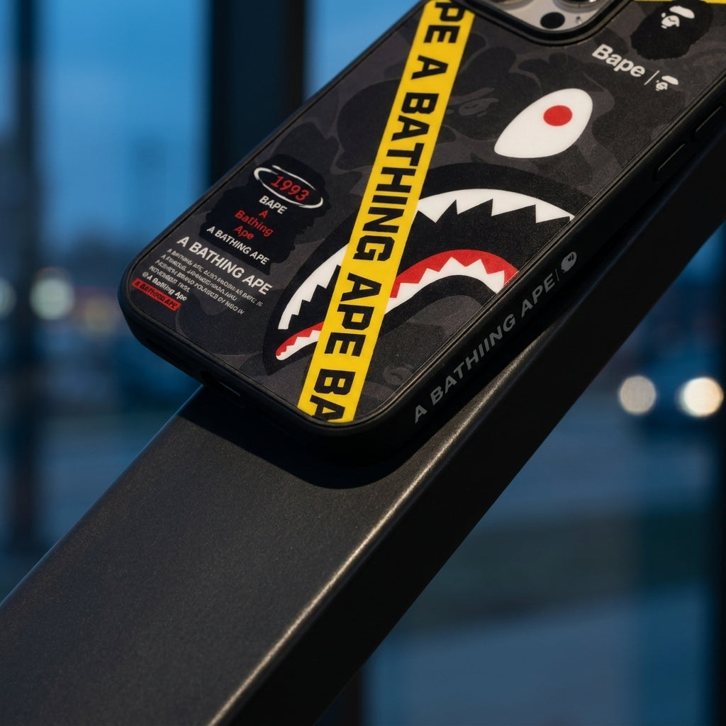 APE Dark Gray Shark Limited iPhone Case