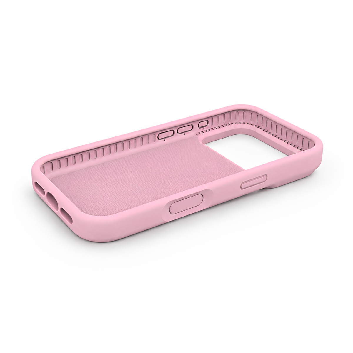 Premium Liquid Silicone iPhone Case – Open Camera – Dusty Pink