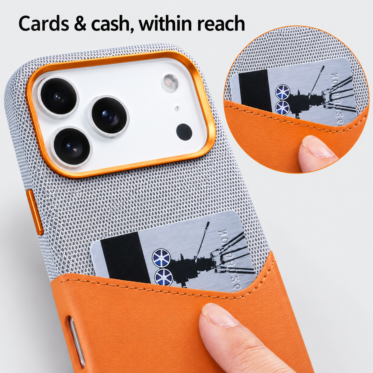 Technical Woven & Leather MagSafe iPhone Case
