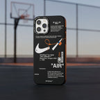 Nike x Off White inspired Streetwear iPhone Case – Black – lifestyle view 3