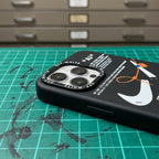 Nike x Off White inspired Streetwear iPhone Case – Black – lifestyle view 4