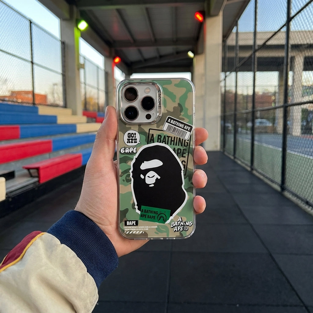 APE Green Camo Limited iPhone Case