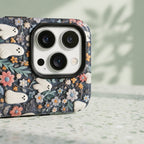 Ghost Meadow Matte Glass MagSafe iPhone Case – lifestyle view 4