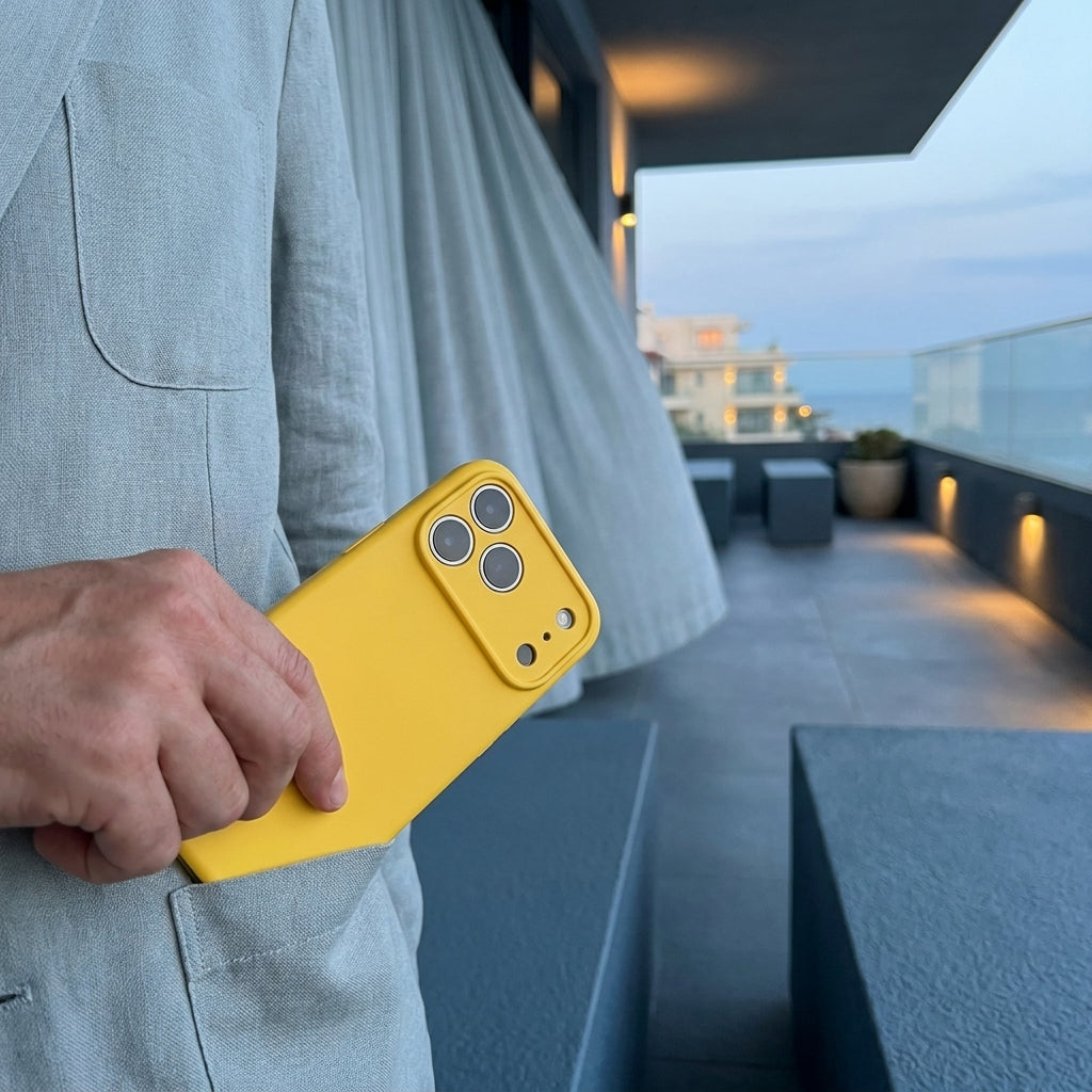 MagSafe Silicone iPhone Case – Sunset Sorbet | Precision Fit