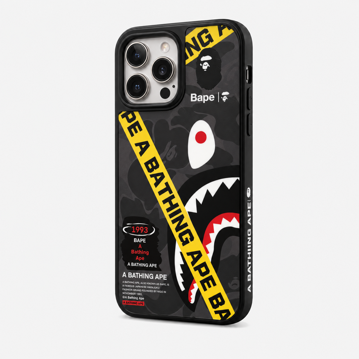 APE Dark Gray Shark Limited iPhone Case