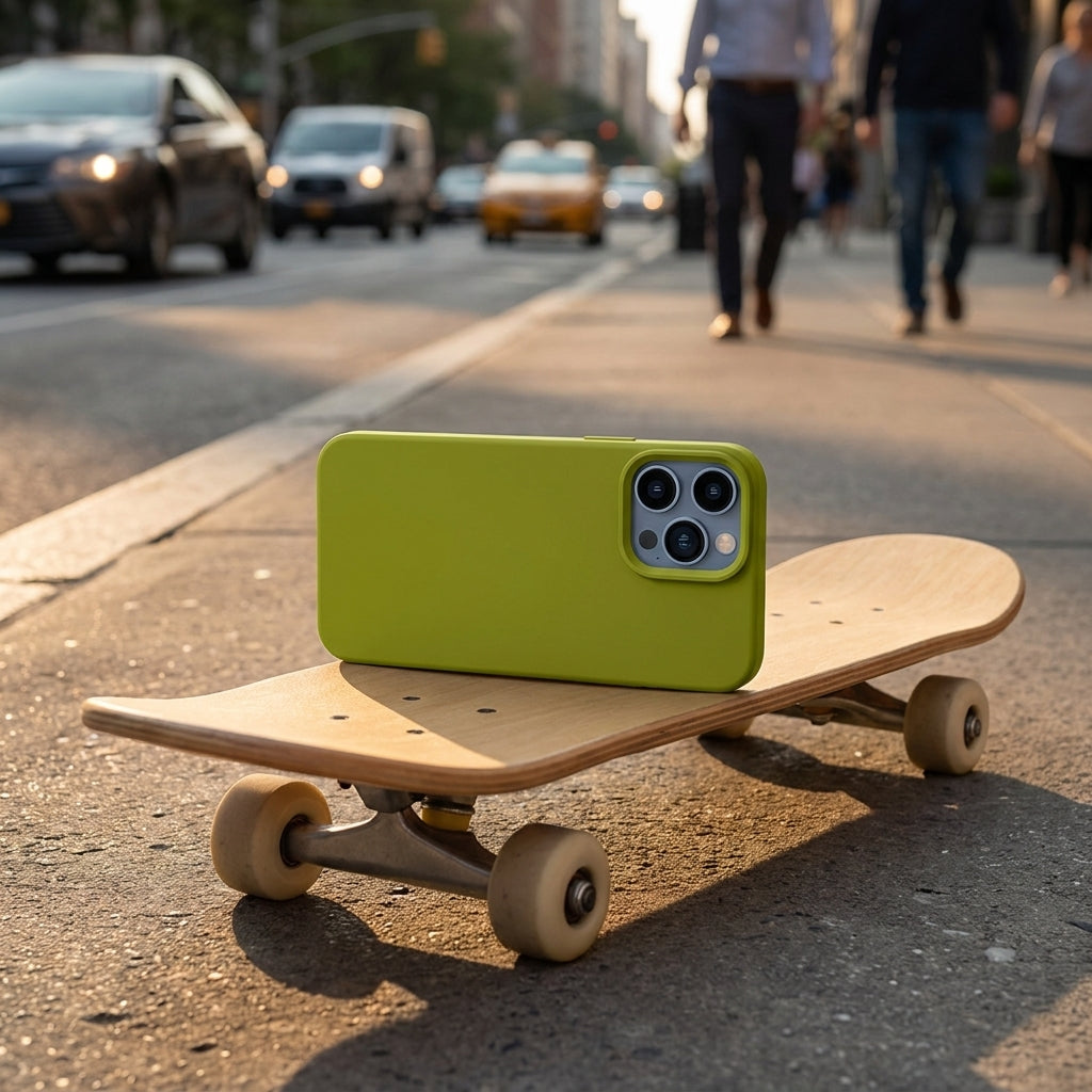 Liquid Silicone iPhone Case – Green Palette