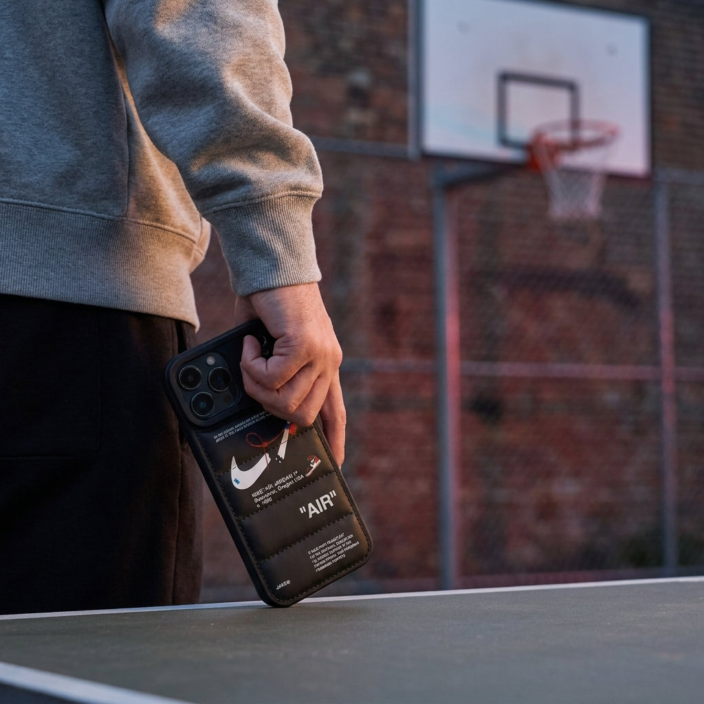 3D Phantom Black Sneaker Streetwear iPhone Case