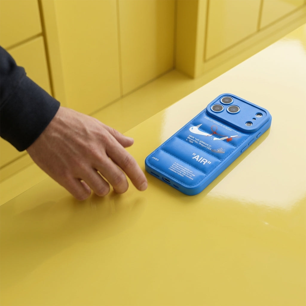 3D Electric Blue Sneaker Streetwear iPhone Case