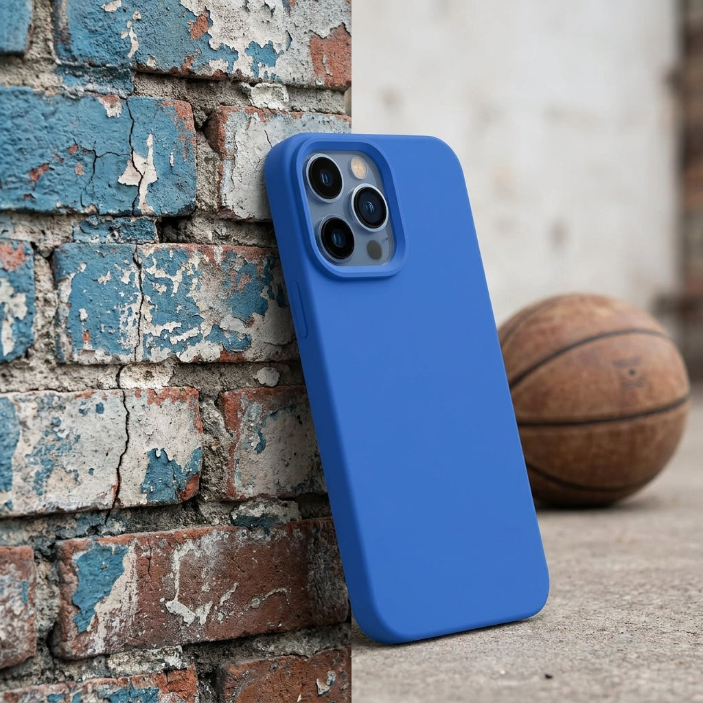 Liquid Silicone iPhone Case – Blue Palette