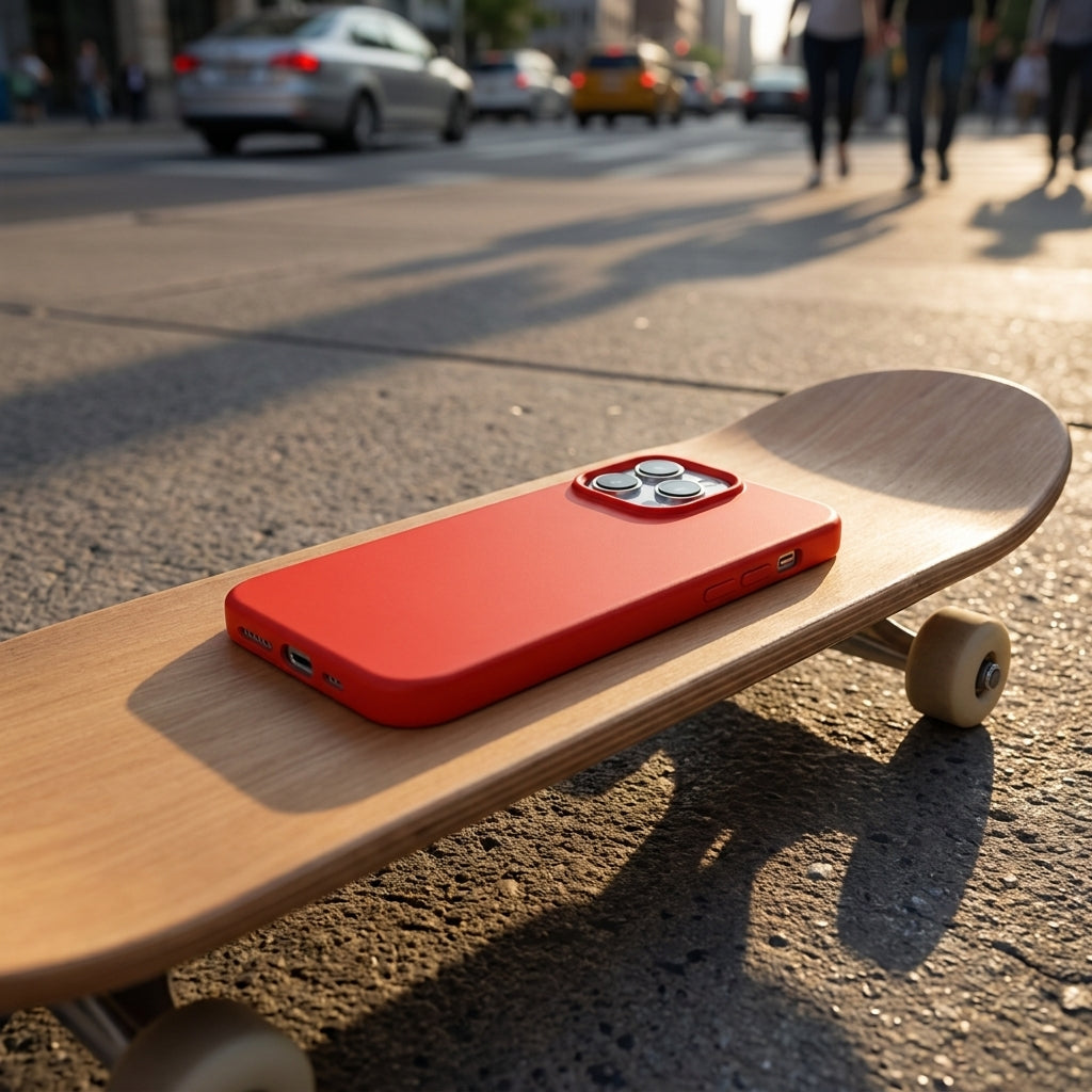 Liquid Silicone iPhone Case – Red Palette