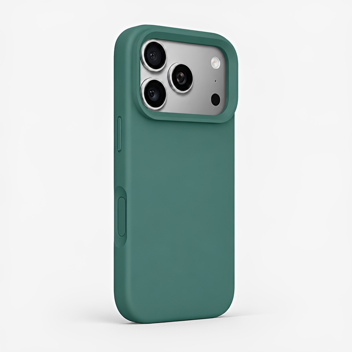 Premium Liquid Silicone iPhone Case – Open Camera – Clover Green