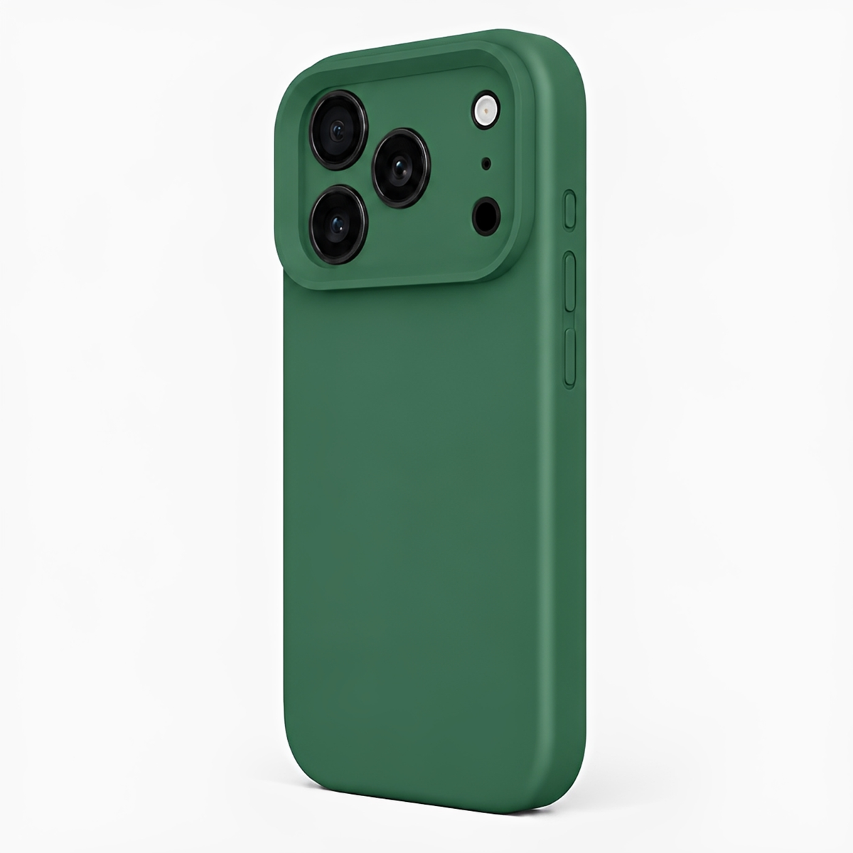 Premium Liquid Silicone iPhone Case – Precision Camera – Clover Green