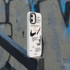 Nike x Off White inspired Streetwear iPhone Case – White – lifestyle view 3