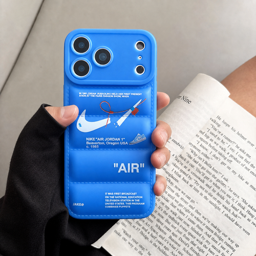 3D Electric Blue Sneaker Streetwear iPhone Case – alternate view 2