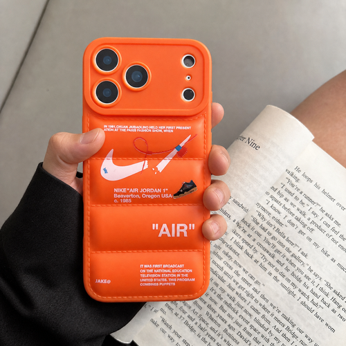 3D Blaze Orange Sneaker Streetwear iPhone Case – alternate view 2