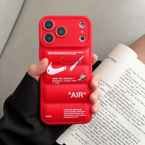 3D Crimson Red Sneaker Streetwear iPhone Case – alternate view 2