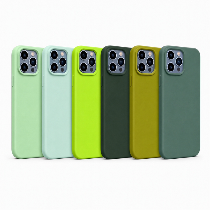 Forest Green liquid silicone iPhone case