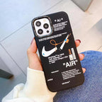 Nike x Off White inspired Streetwear iPhone Case – Black – alternate view 2