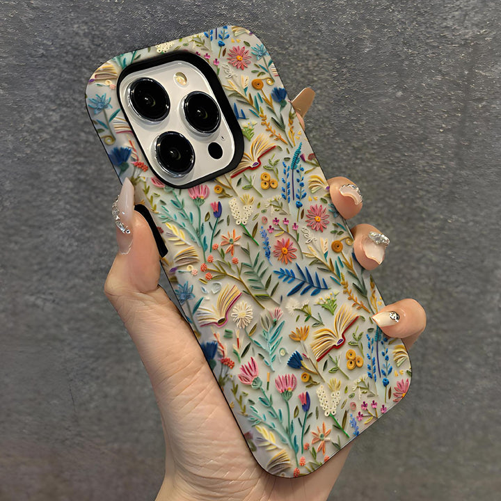 Wildflower Garden Matte Glass MagSafe iPhone Case – alternate view 2