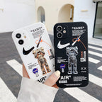 Sneaker Astronaut Streetwear iPhone Case – Black – alternate view 3