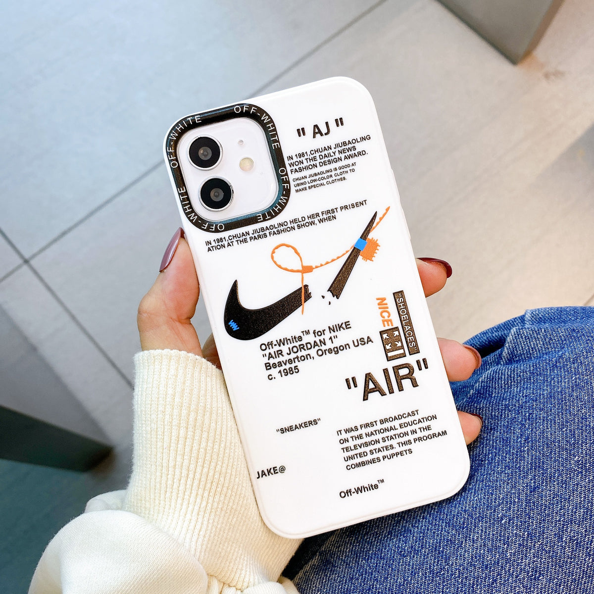 Nike x Off White inspired Streetwear iPhone Case – White – alternate view 2