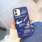 Nike x Off White inspired Streetwear iPhone Case – Blue – alternate view 2