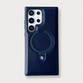 Premium Genuine Leather Magnetic Kickstand Galaxy Case