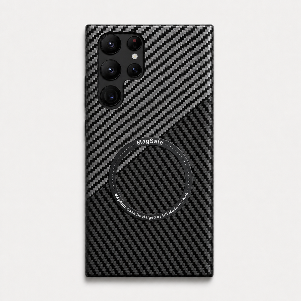 Matte Carbon Fiber Magnetic Galaxy Case