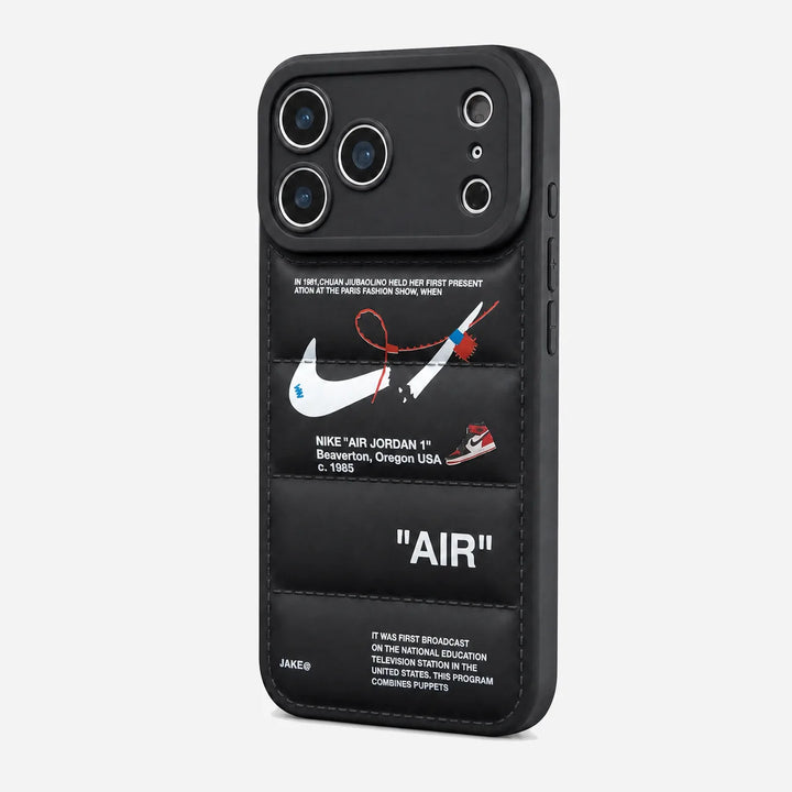 3D Phantom Black Sneaker Streetwear iPhone Case