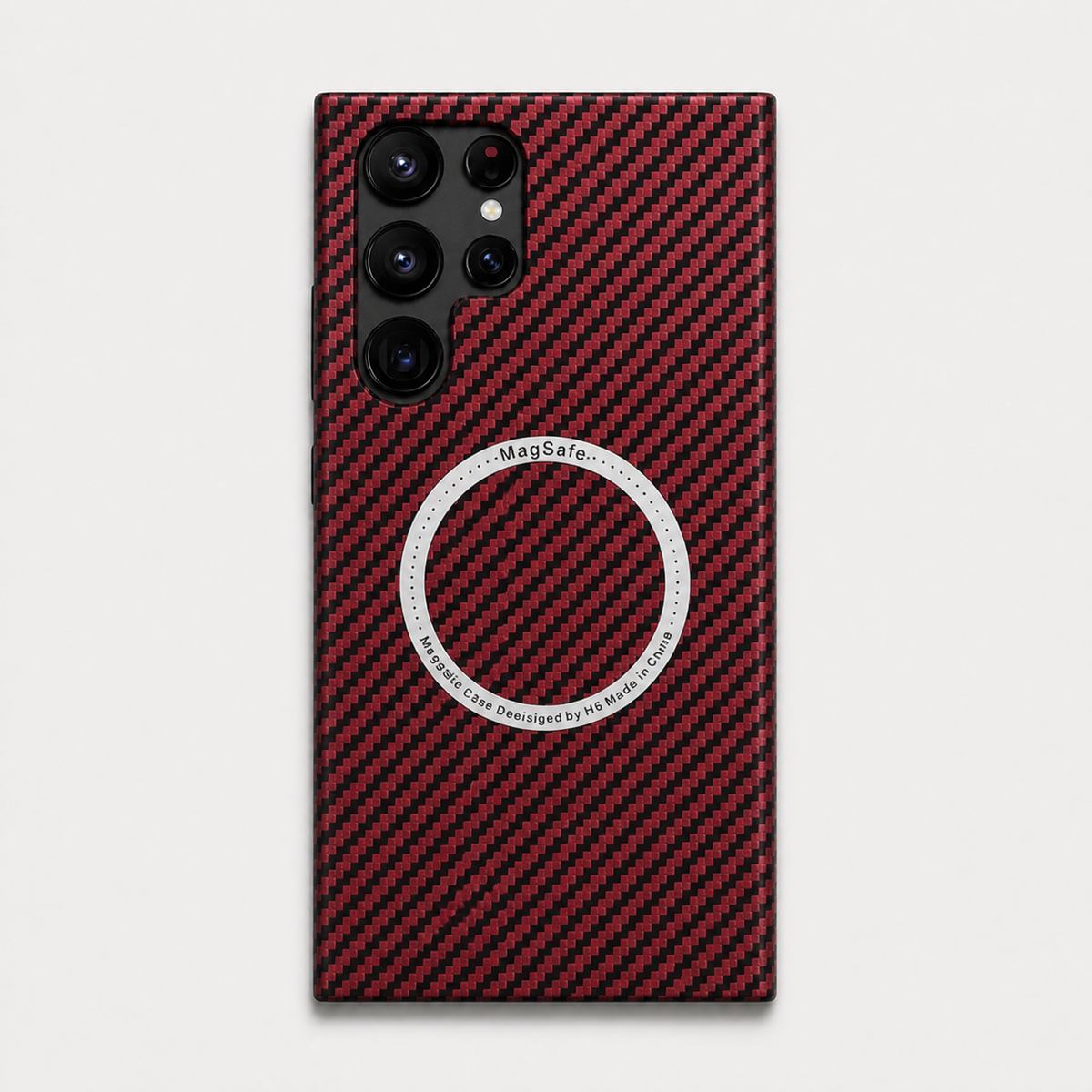 Matte Carbon Fiber Magnetic Galaxy Case